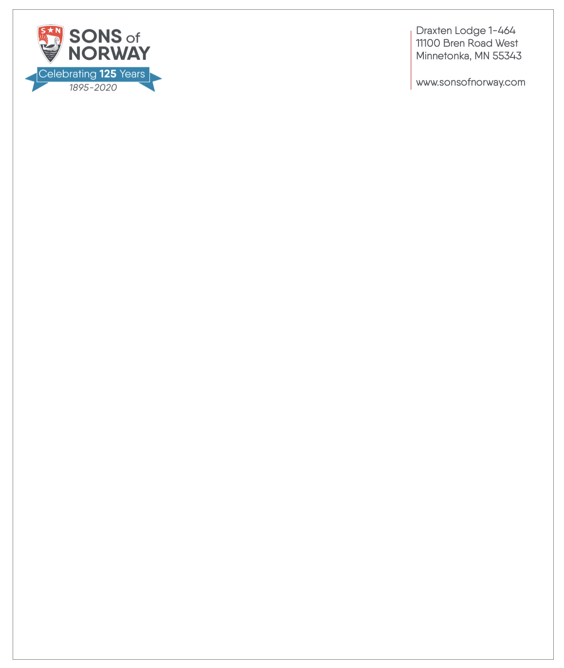 image sample of letterhead