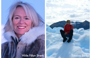 photos of Sunniva and Hilde on expeditions