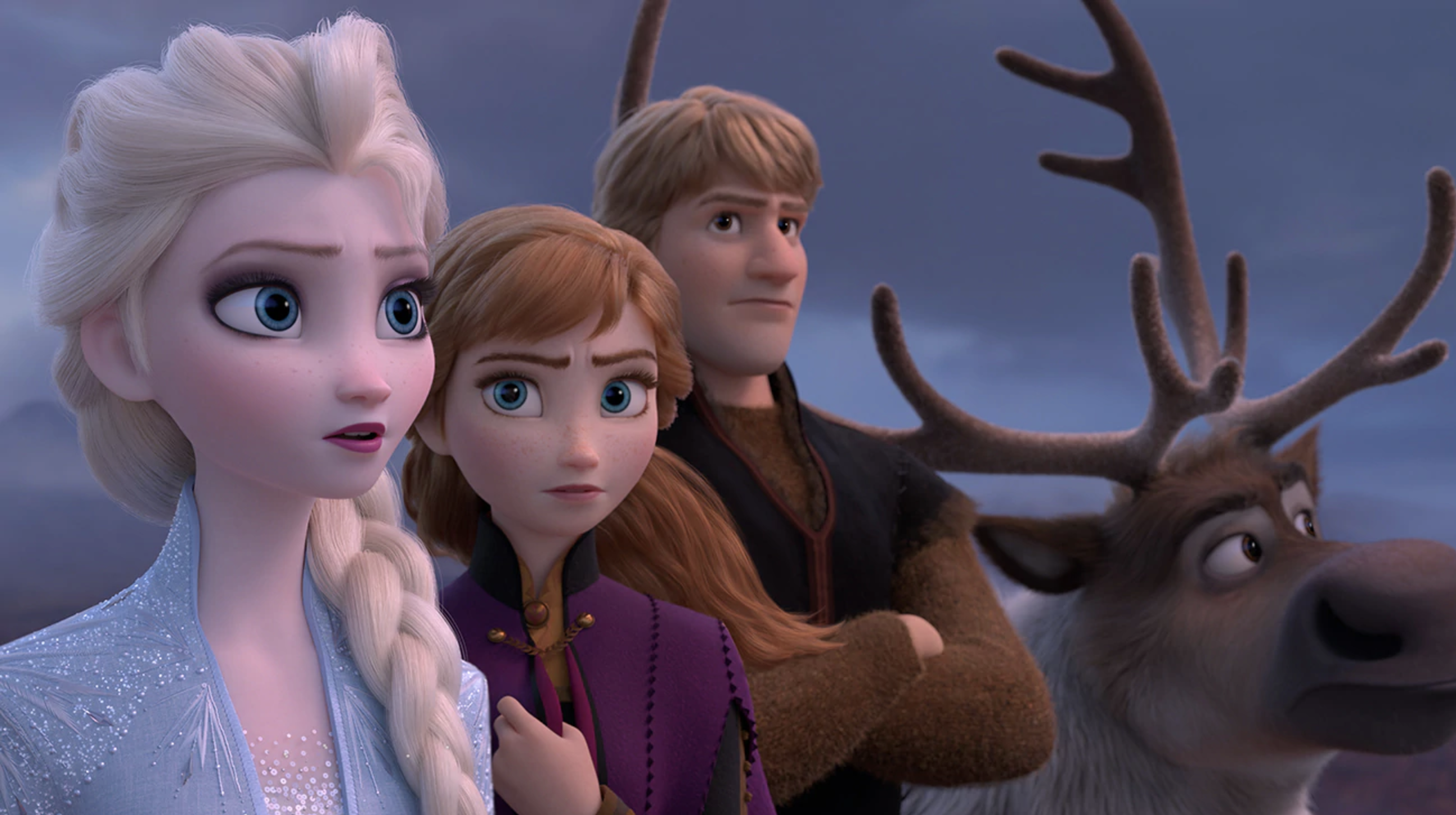 close up of the characters from Frozen II