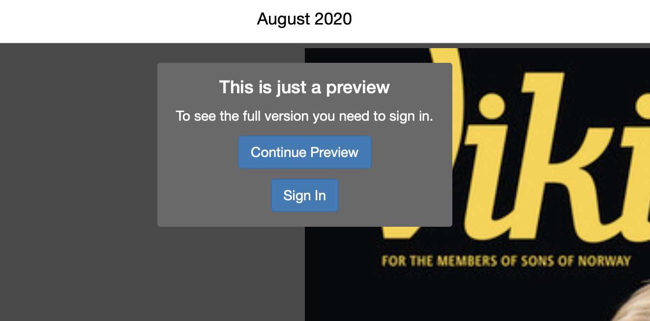 screenshot of preview page