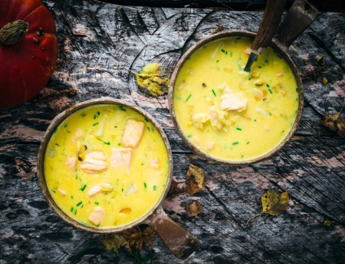Hearty Salmon Pumpkin Soup