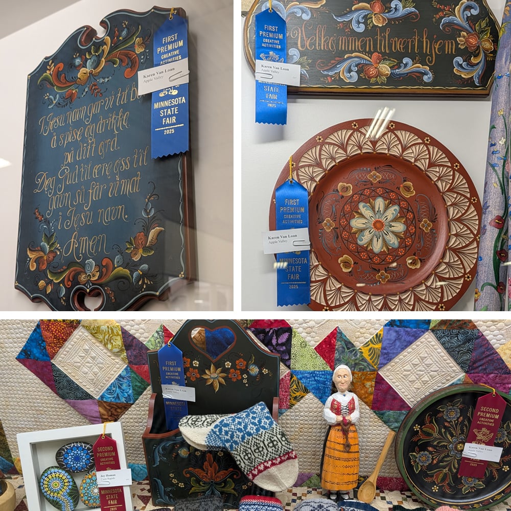 Karen Van Loan State Fair Rosemaling