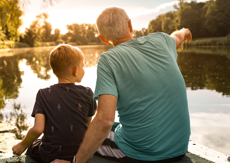 legacy Granson and Grandpa fishing